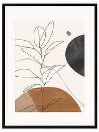 Stampa artistica con cornice Minimal Plant III