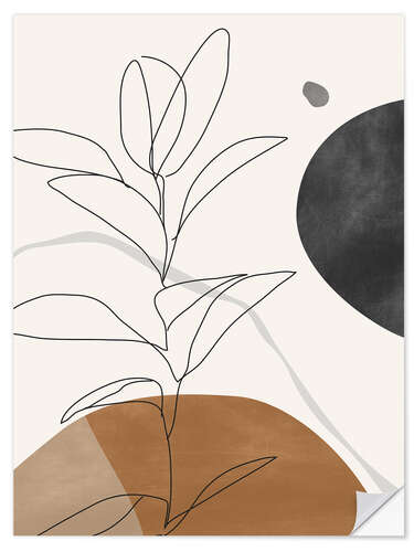 Vinilo para la pared Minimal Plant III