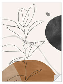 Wandsticker Minimal Plant III