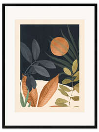 Innrammet kunsttrykk Tropical Leaves II