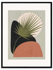 Innrammet kunsttrykk Tropical Leaves III