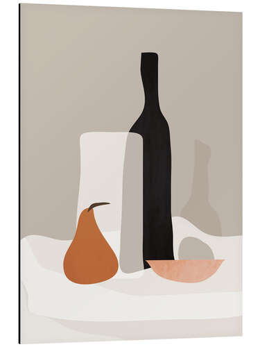 Tableau en aluminium Minimalist Still Life