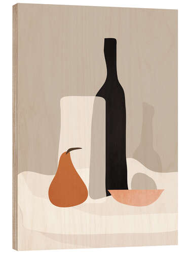 Stampa su legno Minimalist Still Life