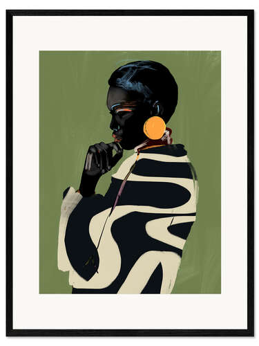 Innrammet kunsttrykk Girl Portrait