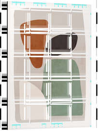 Magnettafel Abstrakte Formen II