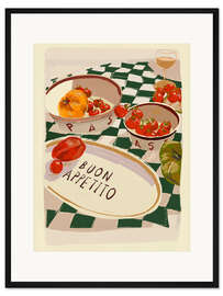 Gerahmter Kunstdruck Buon Appetito