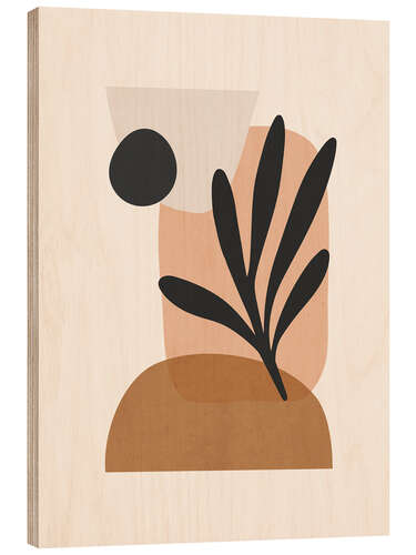 Wood print Minimal Abstract Art II