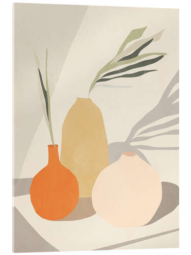 Akrylglastavla Still Life - Vases I