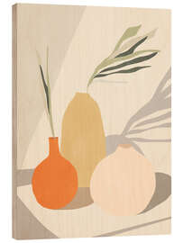 Tableau en bois Still Life - Vases I - ThingDesign
