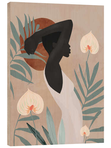 Cuadro de madera Tropical Portrait