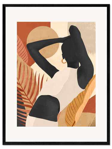 Innrammet kunsttrykk Tropical Girl I
