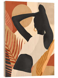 Wood print Tropical Girl I