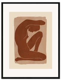 Gerahmter Kunstdruck Nude - ThingDesign