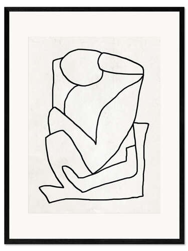 Framed art print Abstract line I