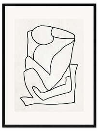 Framed art print Abstract line I