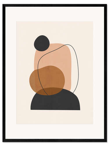 Kehystetty taidepainatus Minimal Abstract Art I