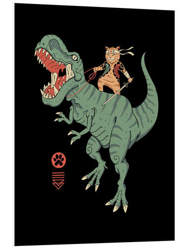 Hartschaumbild Catana T-rex