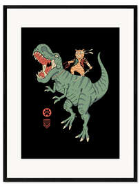 Ingelijste kunstdruk Catana T-rex