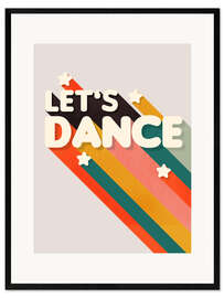 Plakat artystyczny premium w ramie Let's Dance