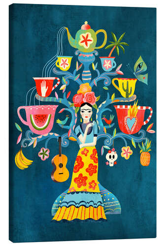 Lerretsbilde Frida Mexican Tree of Life