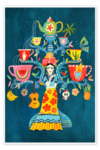 Poster Frida Mexican Tree of Life