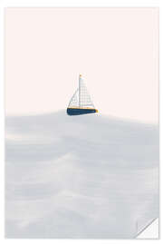 Autocolante decorativo Sailing boat - Menina Lisboa