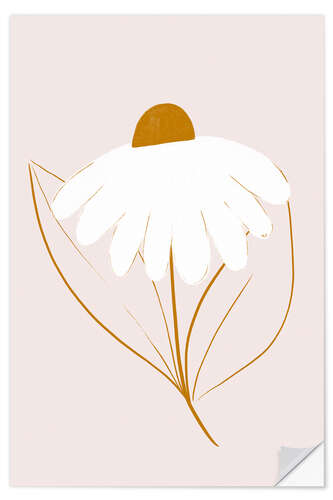 Sticker mural White daisy