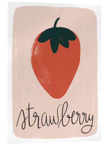 Acrylic print Strawberry