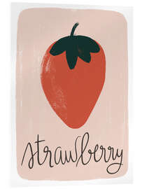 Acrylic print Strawberry