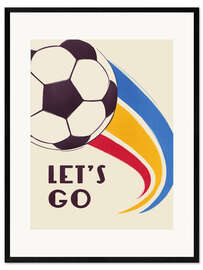 Plakat artystyczny premium w ramie Let's Go