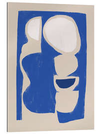 Gallery print Organic shape cut out in blue