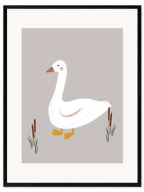 Stampa artistica con cornice Little Goose