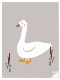 Selvklebende plakat Little Goose