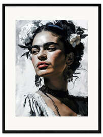 Framed art print Frida Portrait