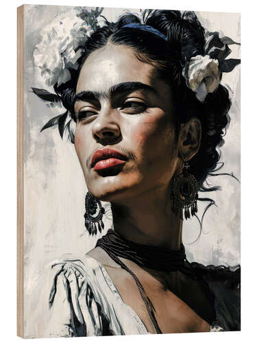 Cuadro de madera Frida Portrait