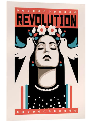 Acrylic print Revolution and Peace