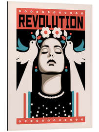Tableau en aluminium Revolution and Peace - Retrodrome