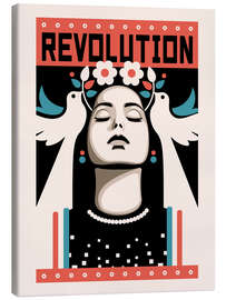 Canvas print Revolution and Peace - Retrodrome