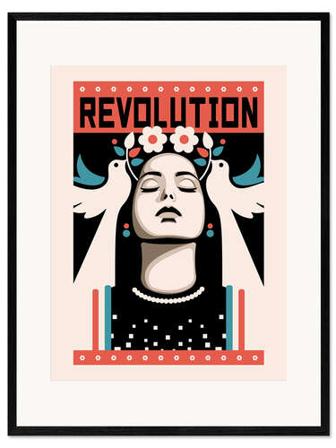 Impression artistique encadrée Revolution and Peace