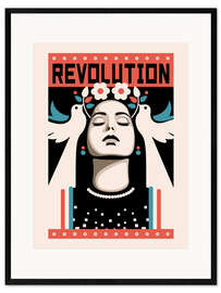 Impression artistique encadrée Revolution and Peace - Retrodrome