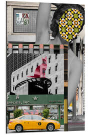Tableau en aluminium The Flow of the Streets