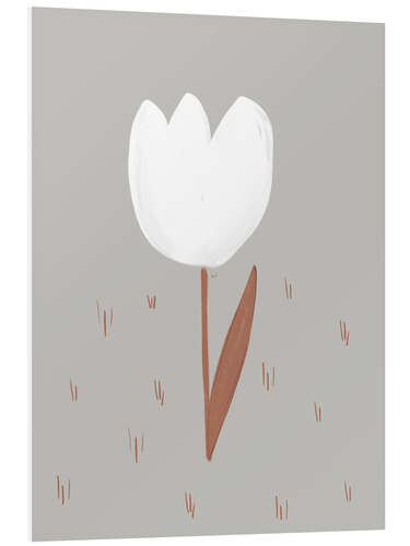 Obraz na PCV White Tulip