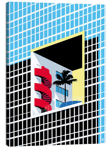 Leinwandbild Miami Atlantis Condominium
