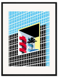 Gerahmter Kunstdruck Miami Atlantis Condominium