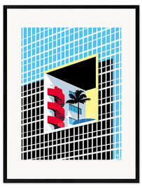 Framed art print Miami Atlantis Condominium