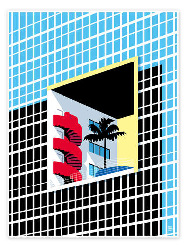 Poster Miami Atlantis Condominium