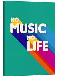 Canvas print No Music No Life