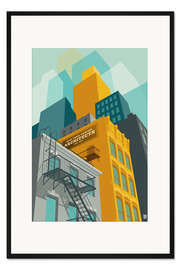 Gerahmter Kunstdruck New York Tribeca