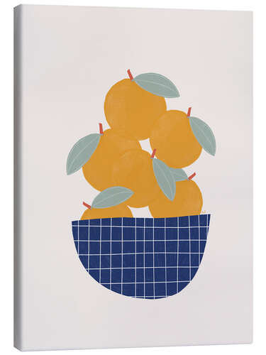 Canvas print Bowl of oranges