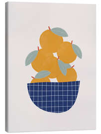 Quadro em tela Bowl of oranges
